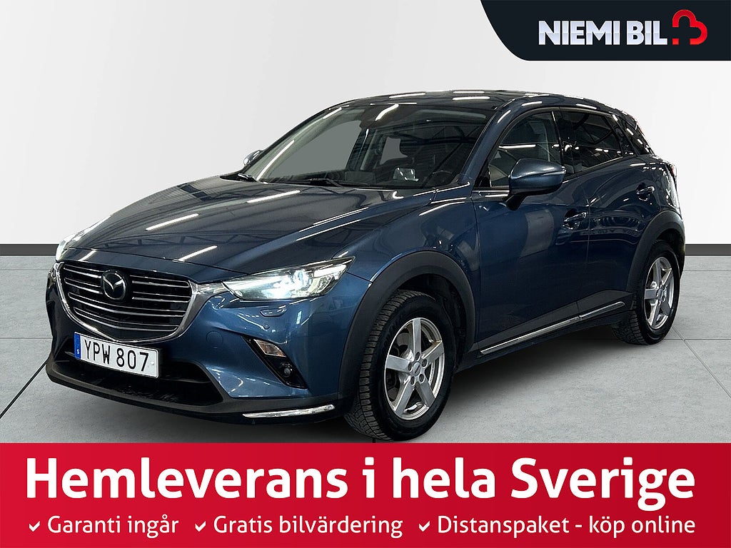 Mazda CX-3 2.0 SKYACTIV-G S&V-hjul/Aut/Backkamera/NAV/Skinn