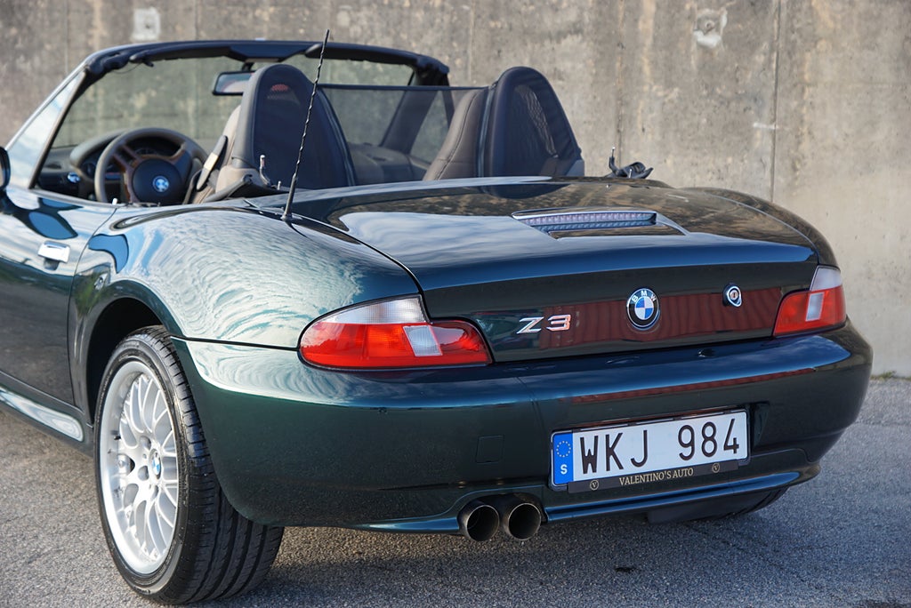 BMW Z3 2.8i Roadster 193hk Manuell Oxford Green BBS 17”