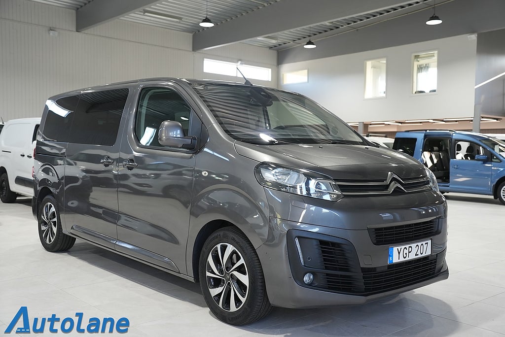 Citroën SpaceTourer 2.0 BlueHDi 180 EAT 8-Sits,360°,Pano,Drag,Värmare,HU