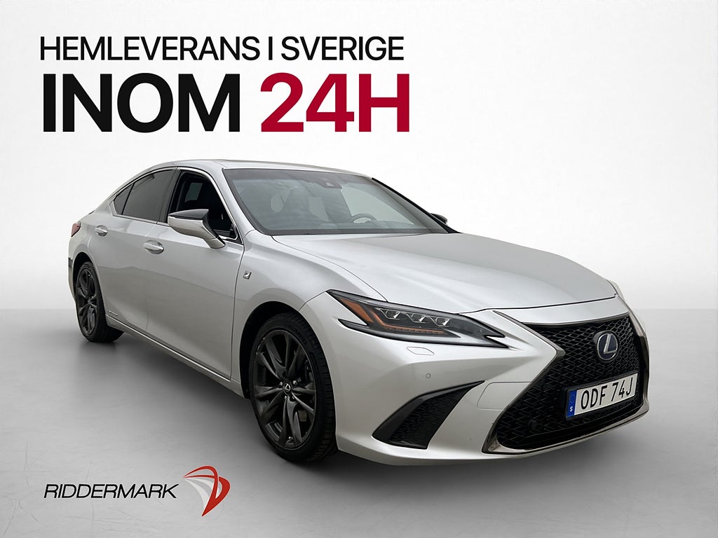Lexus ES 300h F Sport M&K-Värmare Taklucka Kamera Skinn Navi