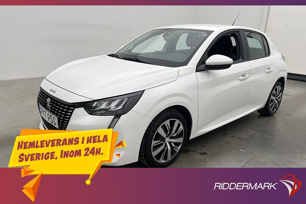 Peugeot 208 PureTech 75hk Active Kamera CarPlay Farthållare