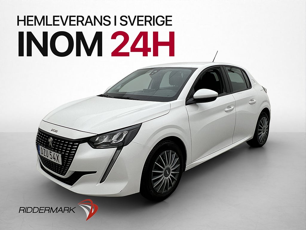 Peugeot 208 1.2 75hk Active P-Sensorer CarPlay 0,41l/mil