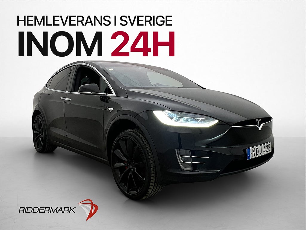 Tesla Model X Performance AWD 6-Sits AP Drag Luftfjädring