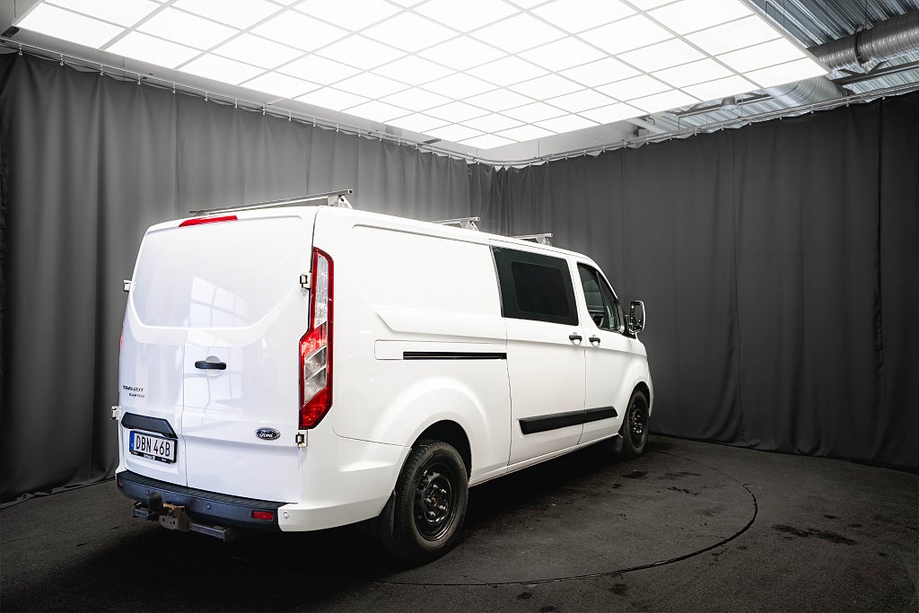 Ford transit Custom 340 Crew Van LÅNG L2 6-sits D-VÄRM KAMERA MOMS