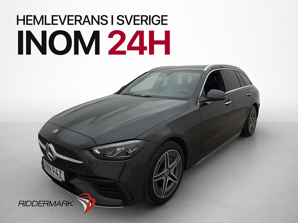 Mercedes-Benz C 300 T e AMG Pano HUD Drag 360° Värmare Navi
