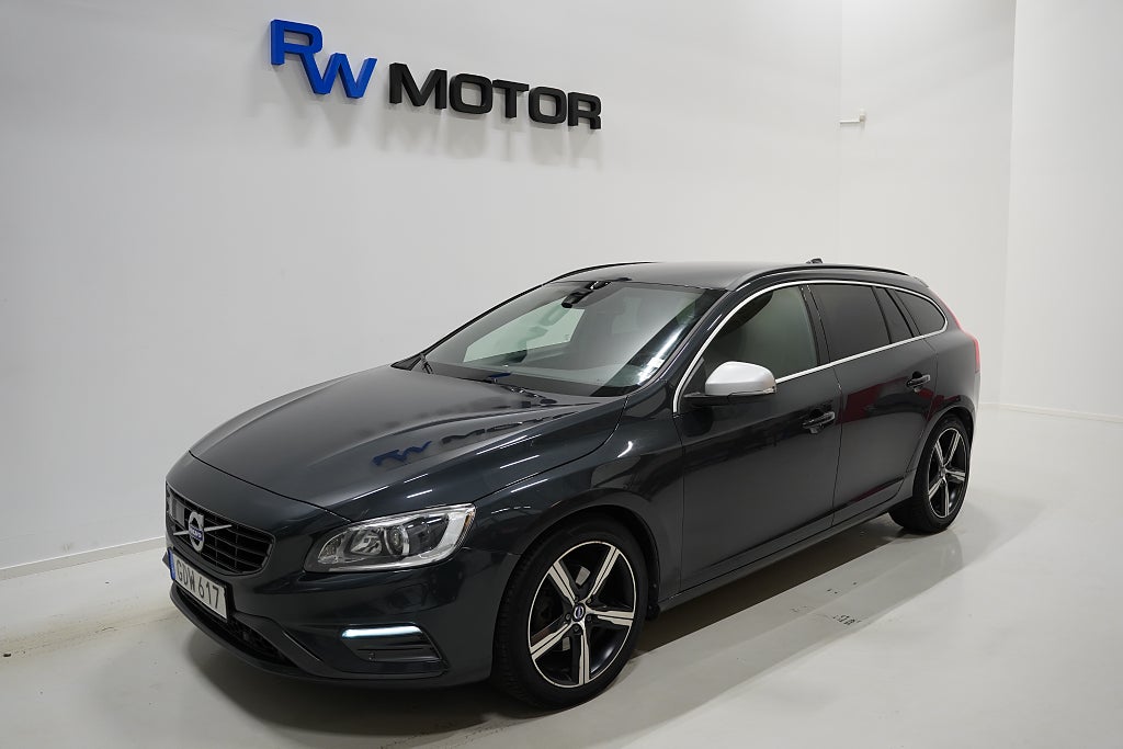 Volvo V60 D4 190hk R-Design B-kamera D-värmare Navi VOC BT