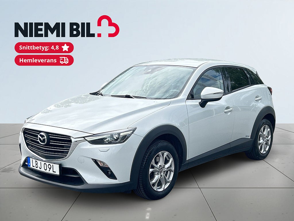 Mazda CX-3 2.0 Motorvärmare/Drag/Psens/Navi/Rattvärme/Sov-däck