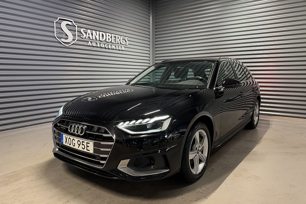 Audi A4 Avant 40 TDI Q 360-kamera Skinn Navi Värmare Drag