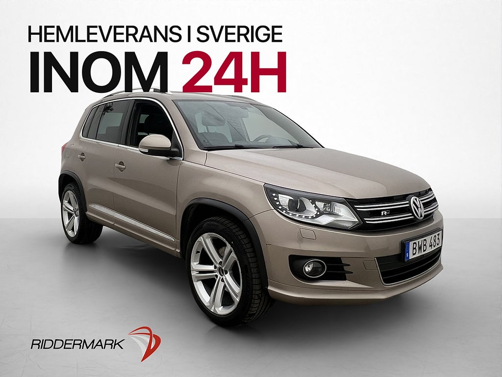 Volkswagen Tiguan 2.0 TDI 4M R-Line Pano D-Värm Kamera Skinn