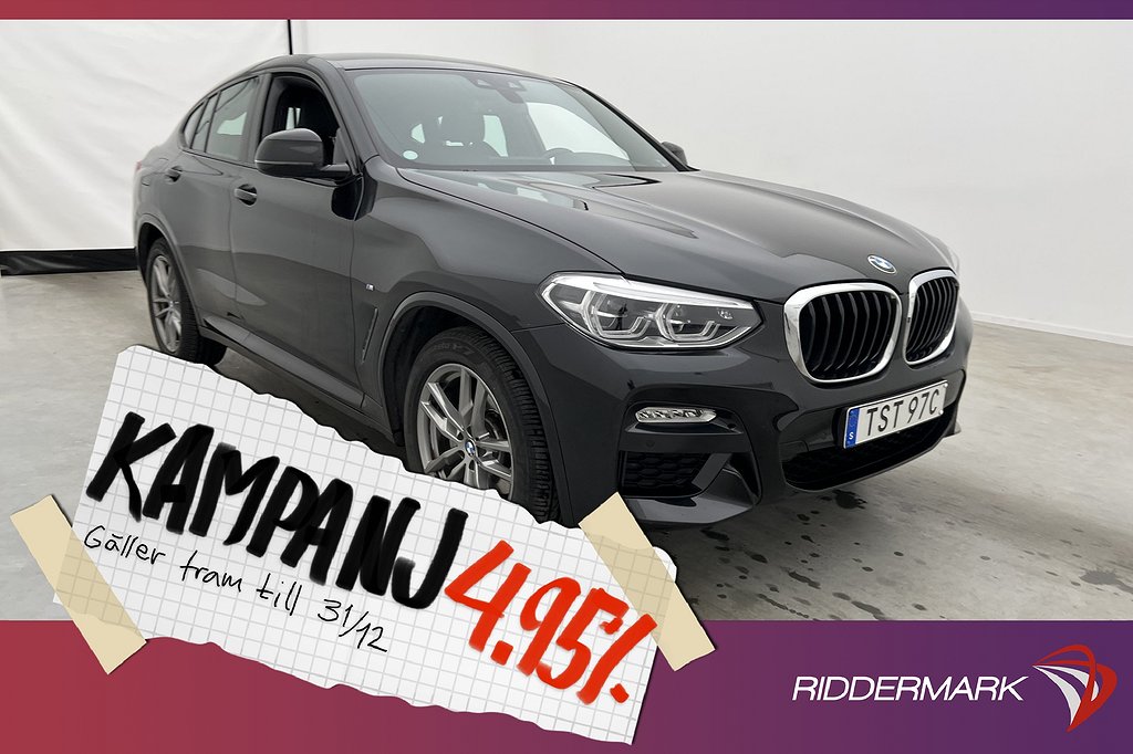 BMW X4 xDrive20d 190hk M Sport Cockpit Navi Drag 4,95% Ränta