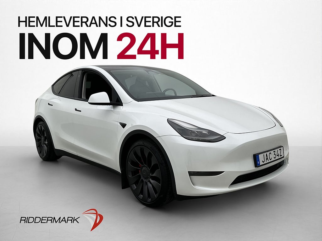 Tesla Model Y Performance 534hk Drag Värmepump Pano Kamera