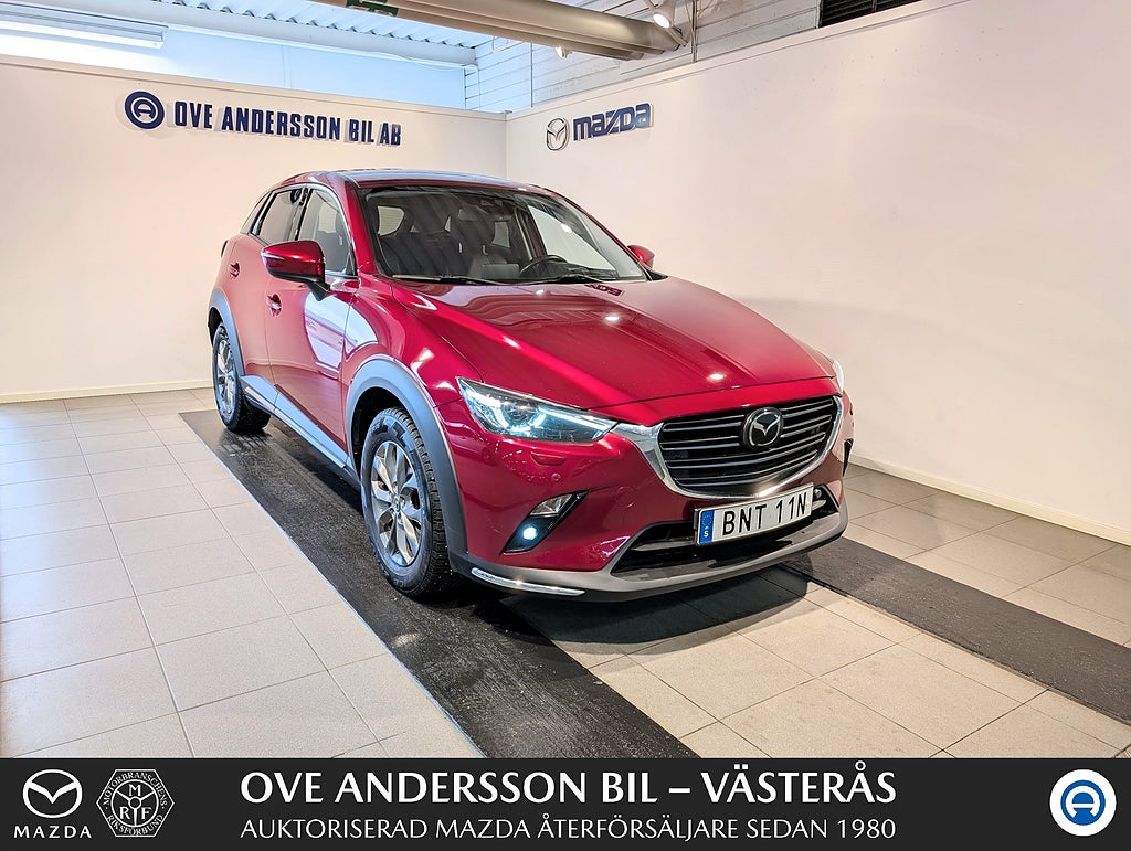 Mazda CX-3 2.0 Skyactiv-G Optimum (121) Dragkrok|M&K-värm|Fullserv