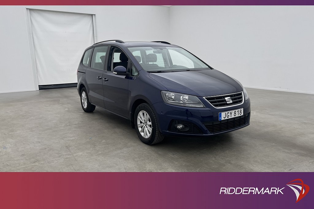 Seat Alhambra 1.4 150hk 7-Sits P-Värm Eldörr Kamera GPS Drag