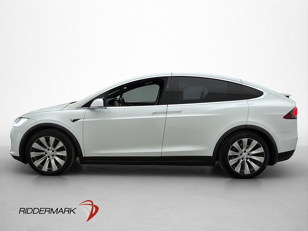 Tesla Model X Long Range AWD 6-Sits Drag Kamera Skinn AP