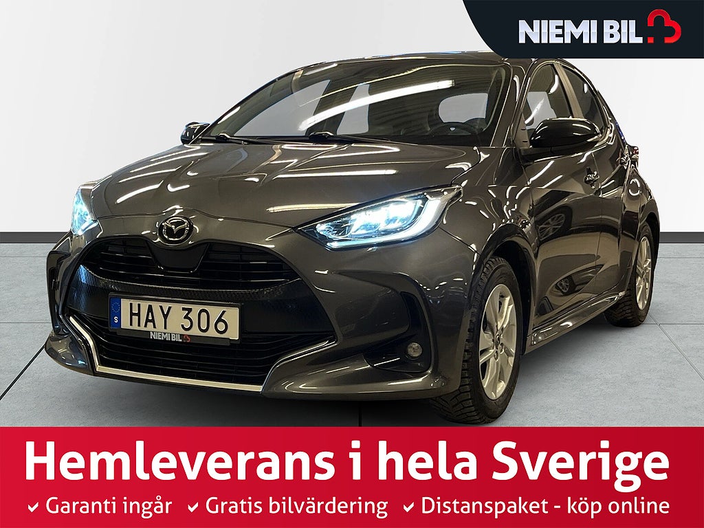 Mazda 2 Hybrid S&V-däck/Kamera/Mok-värm/Rattvärme/Låg skatt