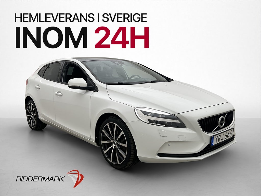 Volvo V40 D4 Polestar 200hk VOC Pano Kamera D-Värmare Navi