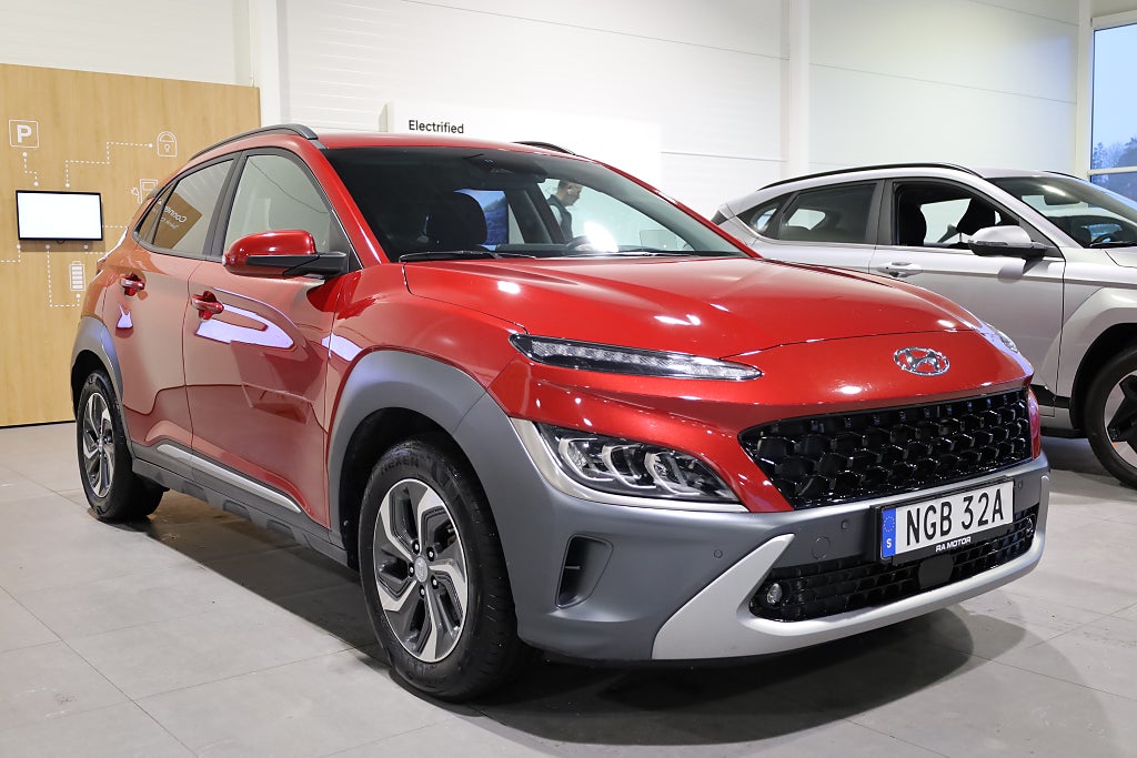 Hyundai Kona Hybrid 1,6 GDI 141hk Advanced Aut Navi Head Up Kamera 2021