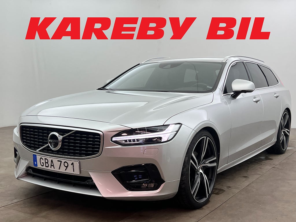 Volvo V90 D4 190hk R-Design Dragkrok 360° H/K Nav Keyless