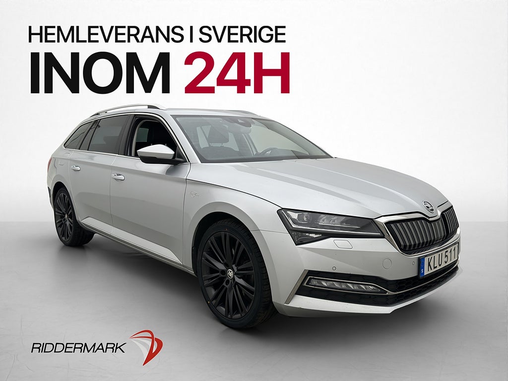 Skoda Superb 1.4 TSI iV L&K Drag Värmare Kamera Skinn Navi