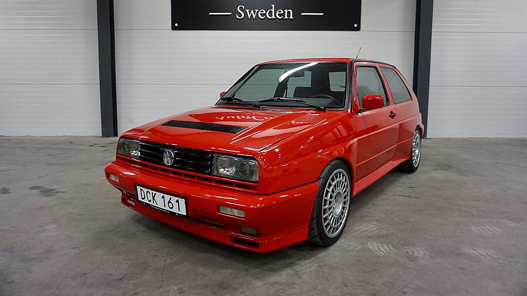 Volkswagen Golf Rallye har modifierats på en mängd sätt. 