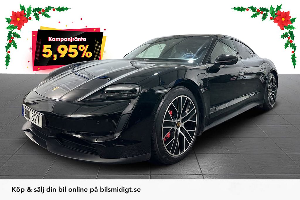 Porsche Taycan 4S BOSE 20" Luftfj Pano Rattvärme 571hk 5,95%