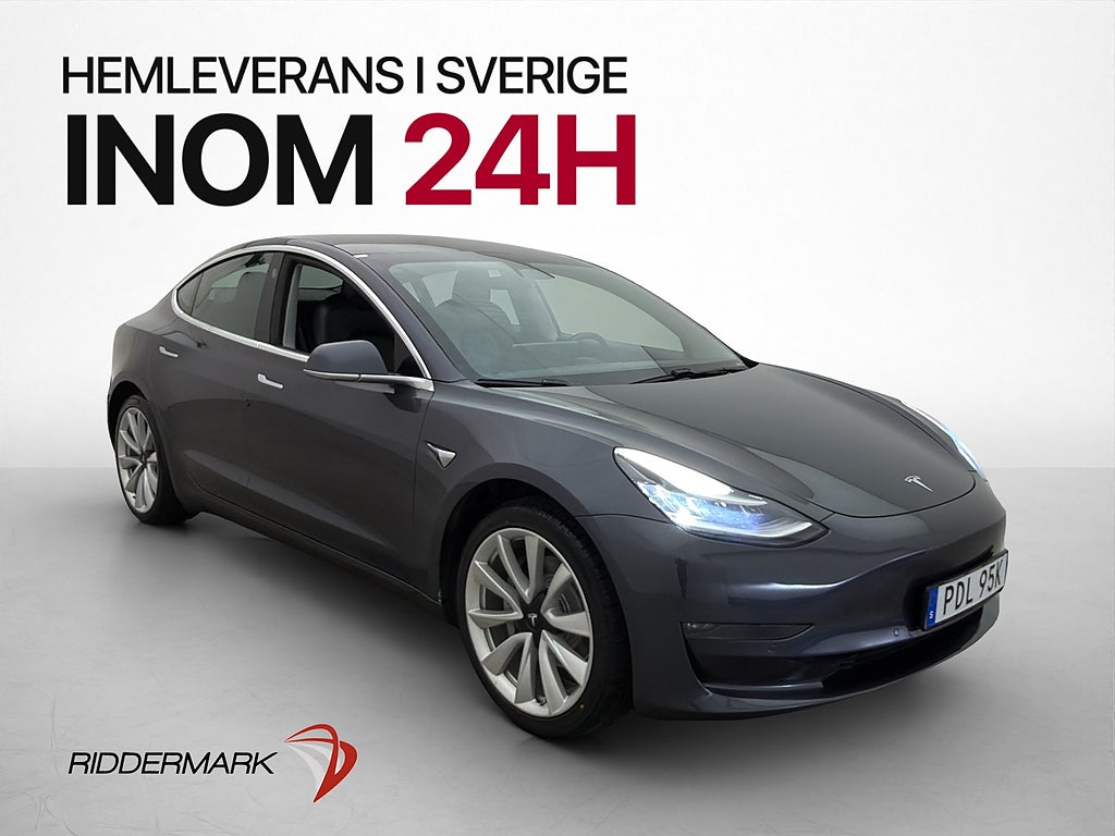 Tesla Model 3 Long Range AWD 440hk MOMS Autopilot Pano