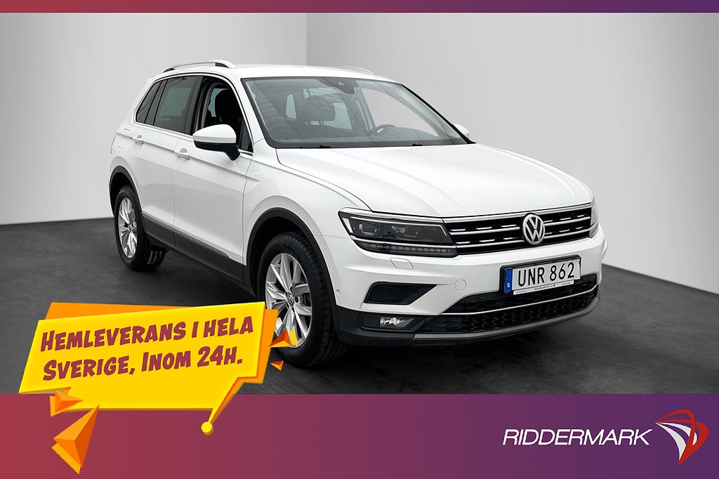 Volkswagen Tiguan 4Motion 190hk Cockpit Kamera Drag Värmare