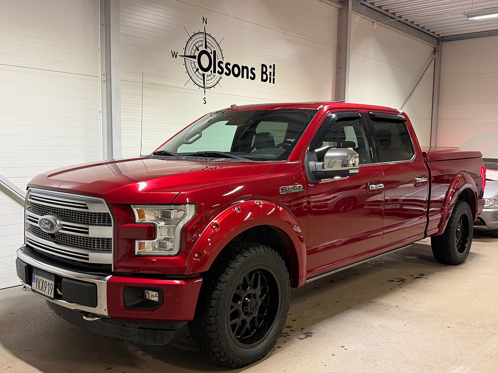 Ford F-150 SuperCrew 5.0 V8 Platinum Breddare Mudders MOMS
