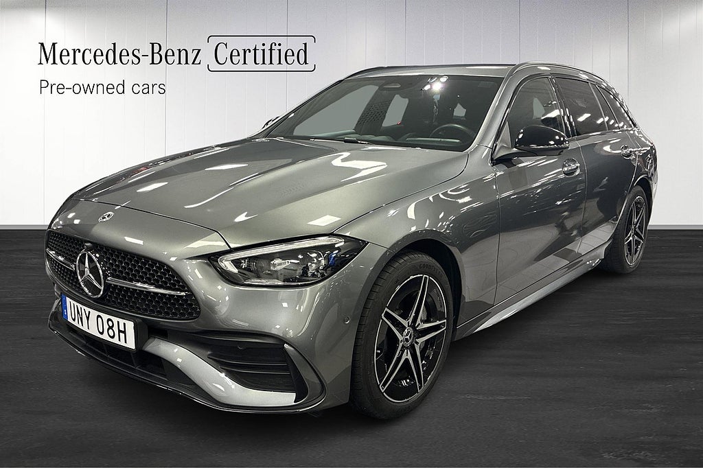 Mercedes-Benz C 300 T e, AMG Line, Drag, Nightpack, Minnespaket