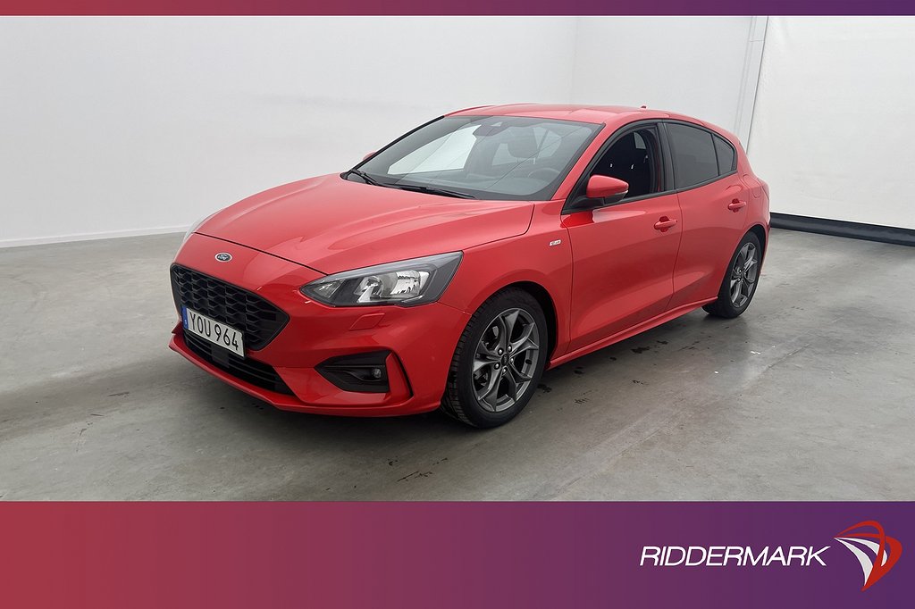 Ford Focus 1.0 EcoBoost 125hk ST-Line Kamera Rattvärme Drag