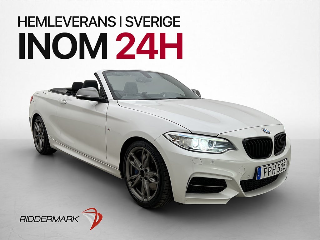 BMW M235I Convertible 326hk Sportbromsar Navi H/K Sv.Såld