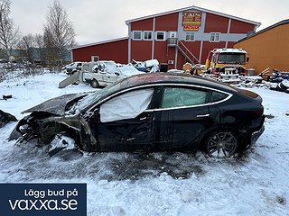 Tesla Model 3 Krockat med ett träd. 4800 mil på batteriet.