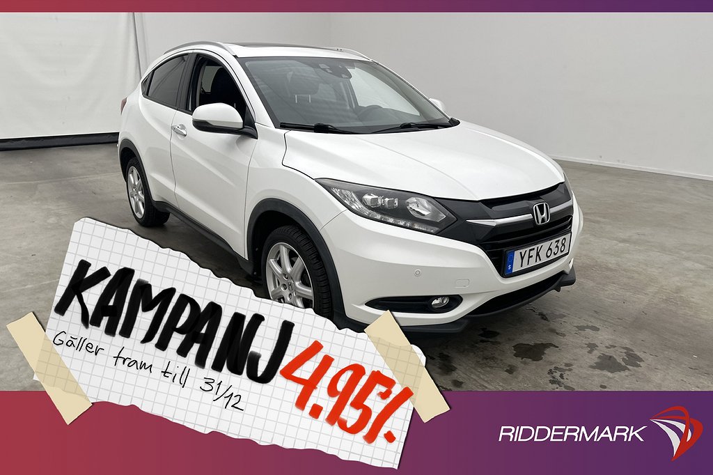 Honda HR-V 1.5 i-VTEC 131hk Executive Pano Kam 4,95% Ränta