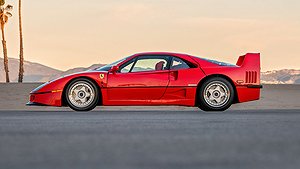 Totalt producerades det 213 exemplar av Ferrari F40. Foto: RM Sotheby's