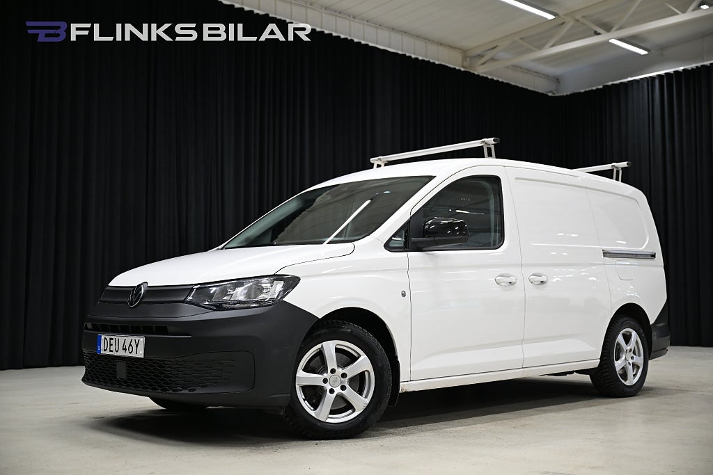 Volkswagen Caddy Maxi DSG 122HK Servicebil|Dubbeldörr|Sortimo-Inredd|SeUtr!!!