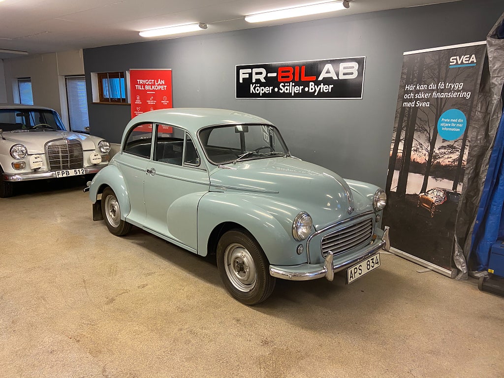 Morris Minor 1000 2-dörrars  0.95 Veteranbil Vällvårdad 