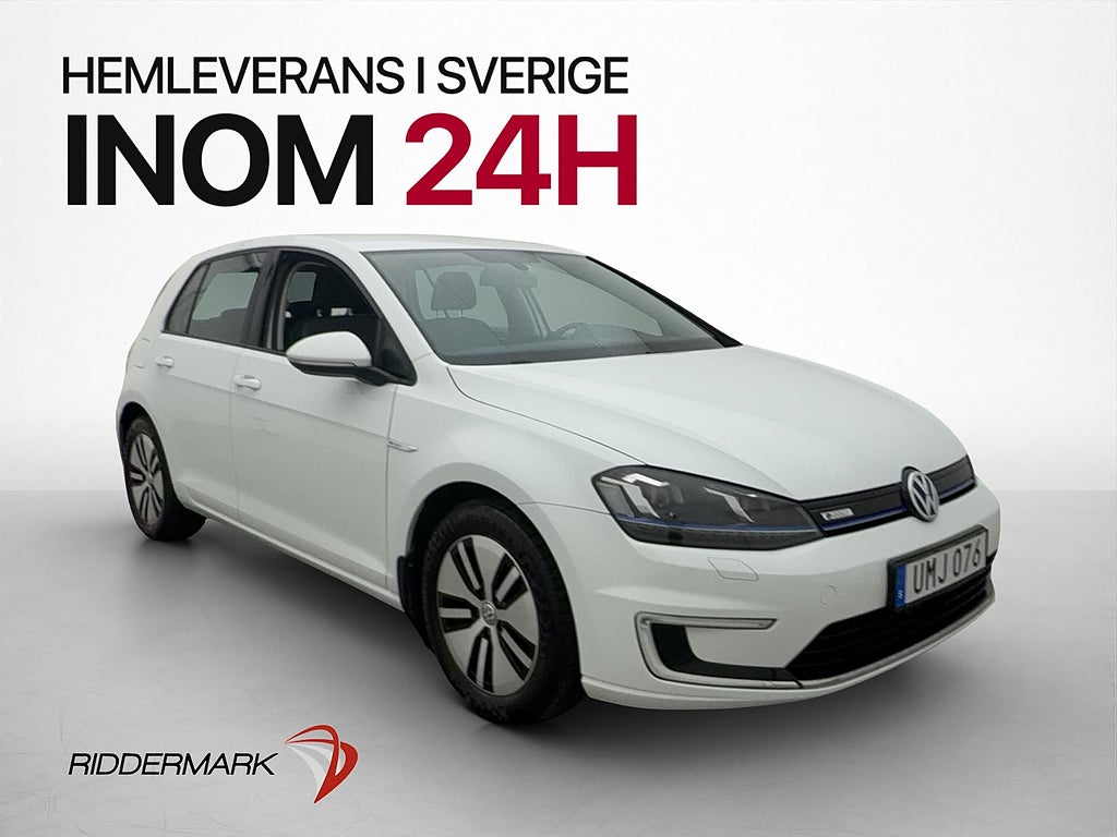 Volkswagen E-Golf 116hk Navi Värmepump Adaptiv farth.