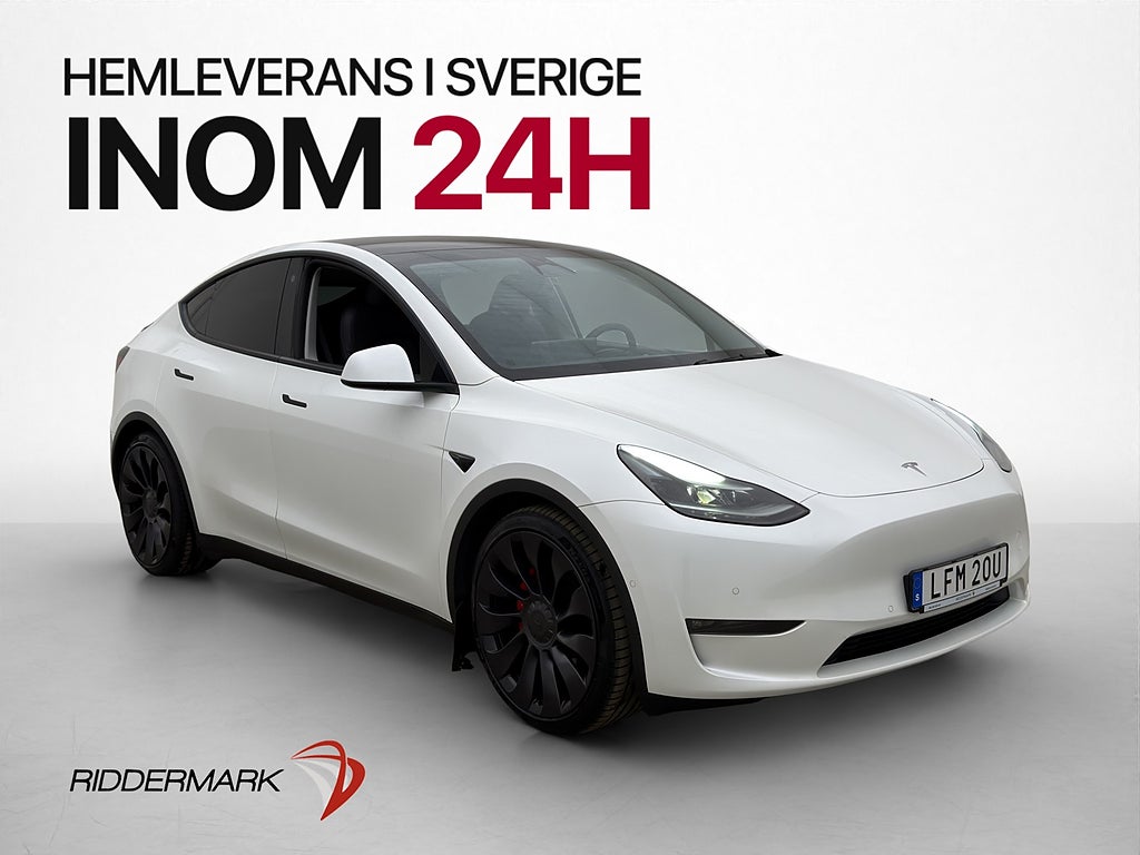 Tesla Model Y Performance AWD Svensksåld Autopilot Drag
