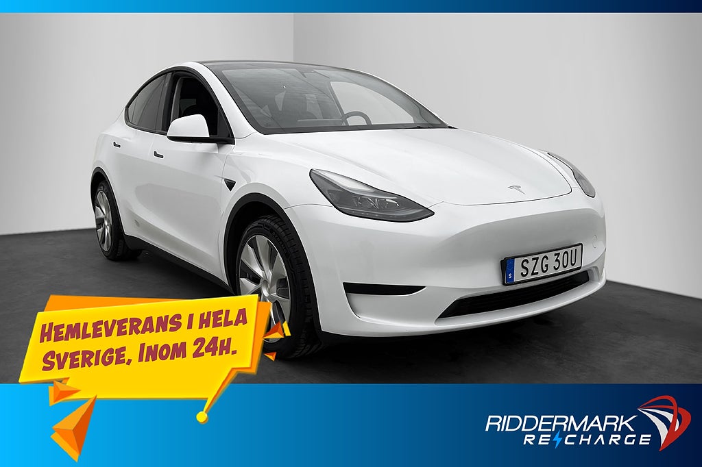 Tesla Model Y Standard Range 299hk Pano Dragkrok AP Sv.Såld