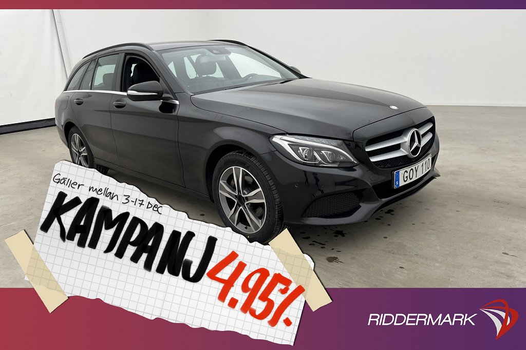 Mercedes-Benz C 220 T 170hk Skinn Navi S 4,95% Ränta