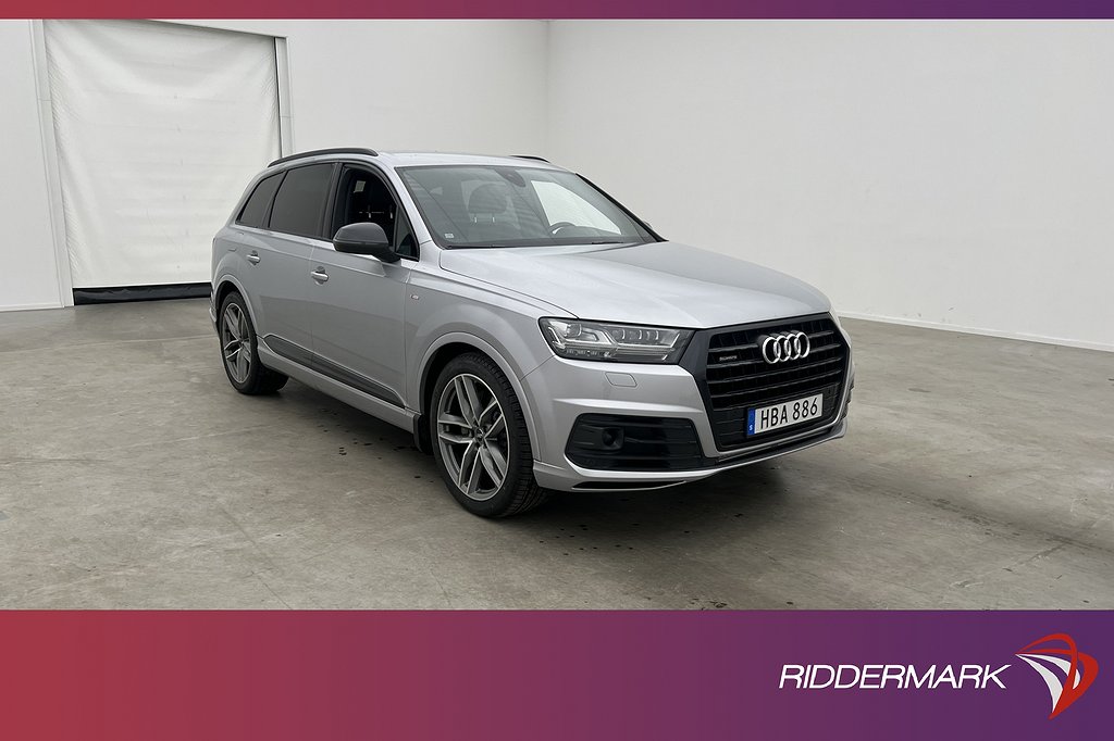 Audi Q7 V6 Q 272hk S-Line 7-Sits Luft Cockpit BOSE Värm Drag