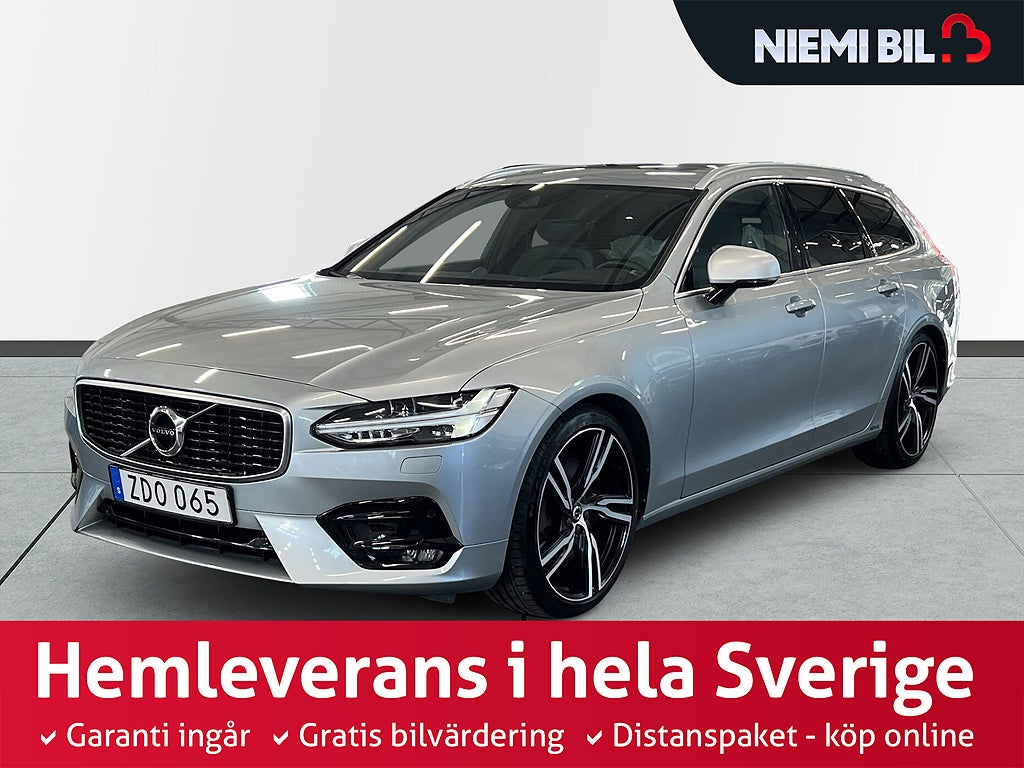 Volvo V90 D5 AWD R-Design S&V-hjul/Carplay/HUD/Pano/Bowers&W