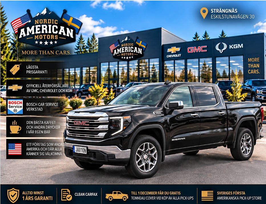 GMC Sierra 1500 5.3 V8  I LAGER - Låg skatt - 6 sitt - Dragkrok