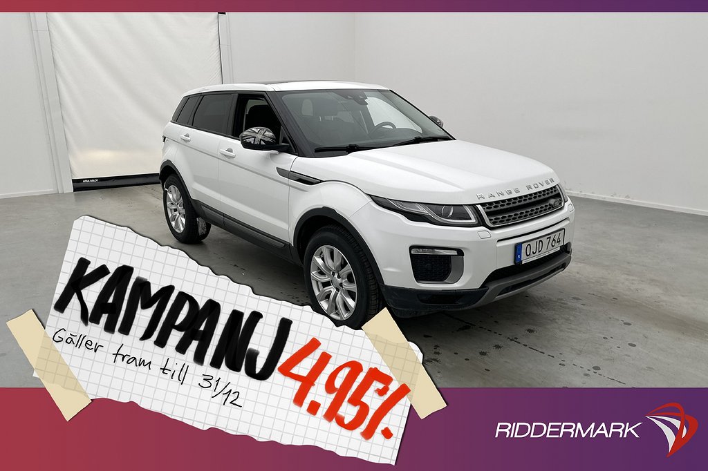 Land Rover Range Rover Evoque AWD 180hk SE Pano  4,95% Ränta