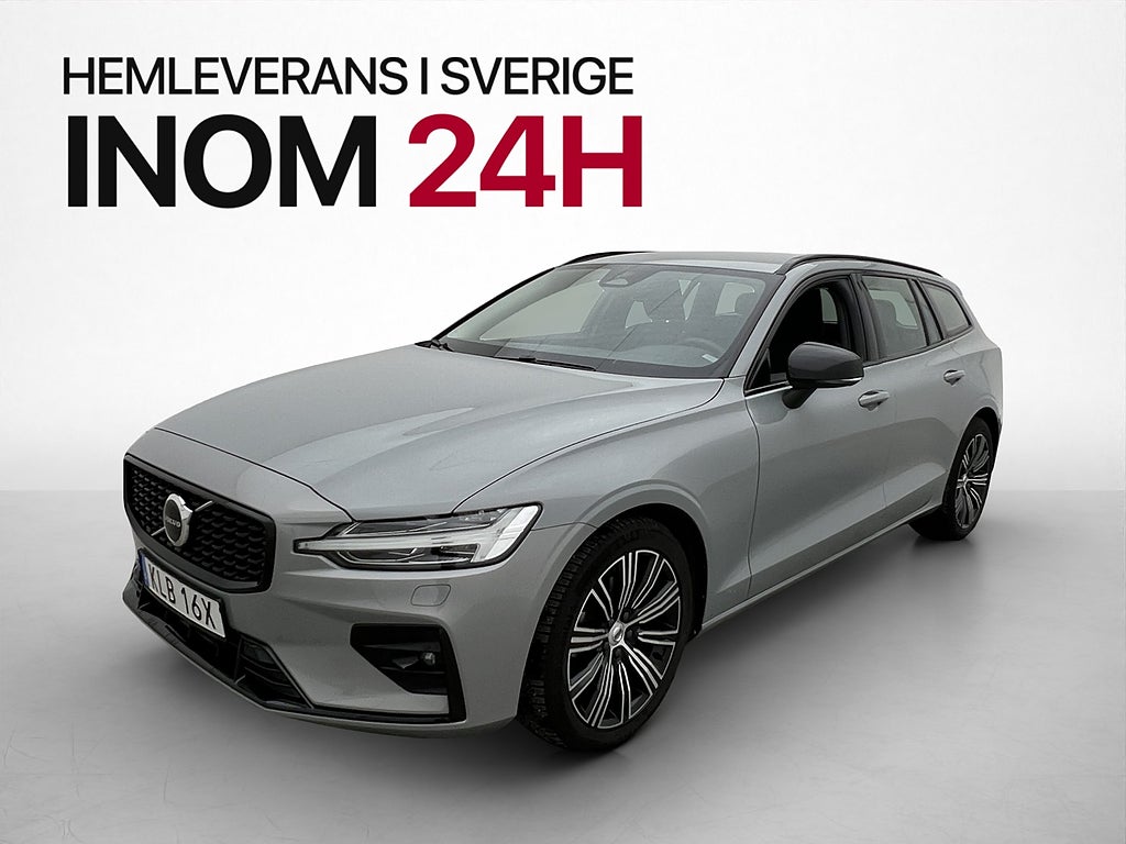 Volvo V60 B4 197hk Plus Dark Värm VoC Google Läder BLIS