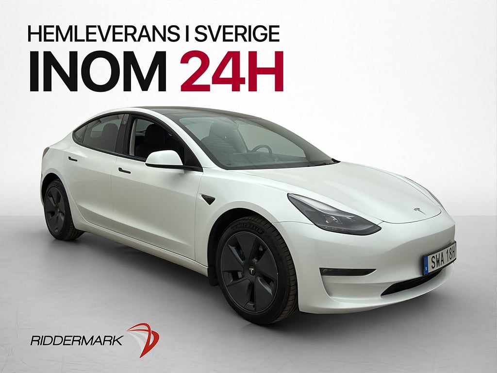 Tesla Model 3 Long Range AWD Autopilot Panorama Svensksåld