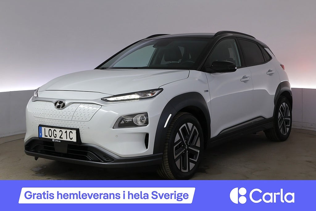 Hyundai Kona Electric 64 kWh Premium Läder BLIS Elstol Krell