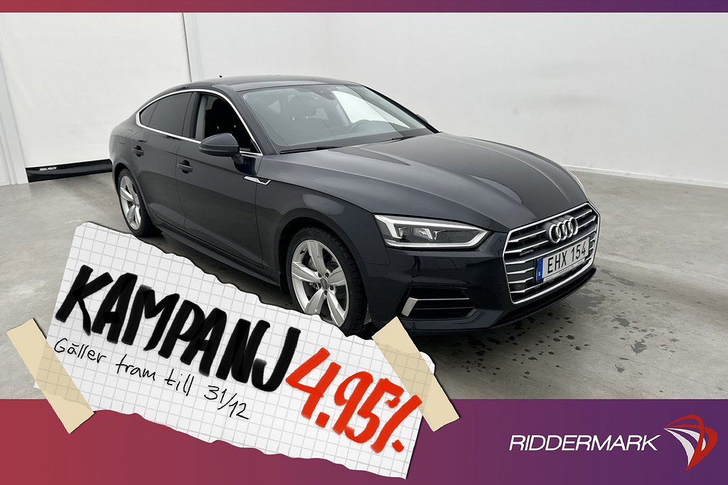 Audi A5 Sportback TFSI Quattro 252hk Proline 4,95% Ränta