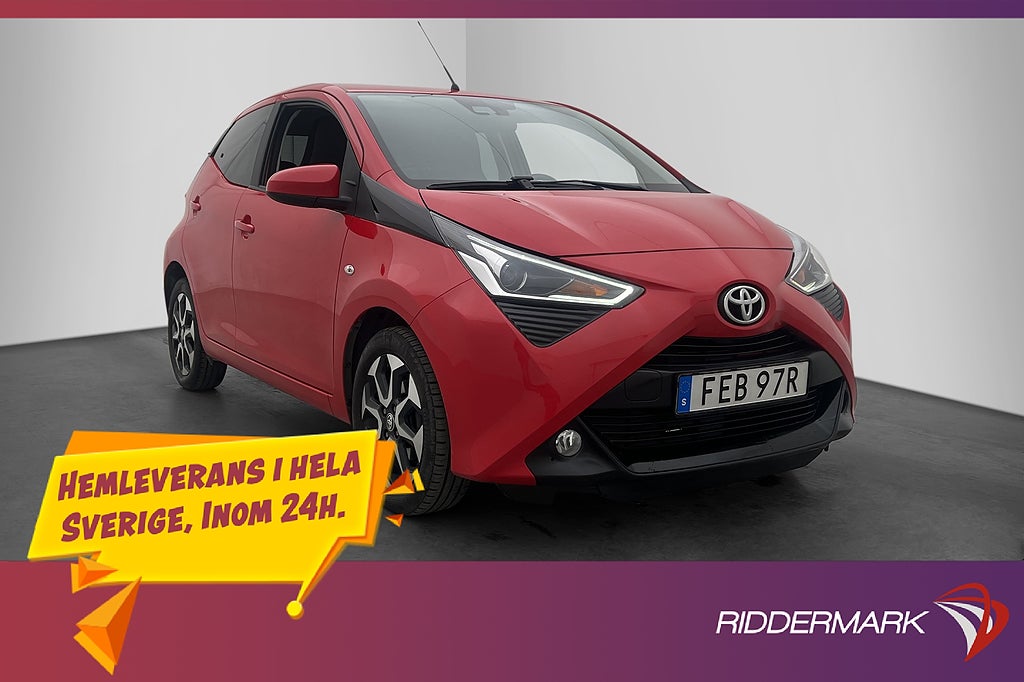 Toyota Aygo 1.0 VVT-i 72hk X-PLAY Kamera CarPlay 0,38l/mil