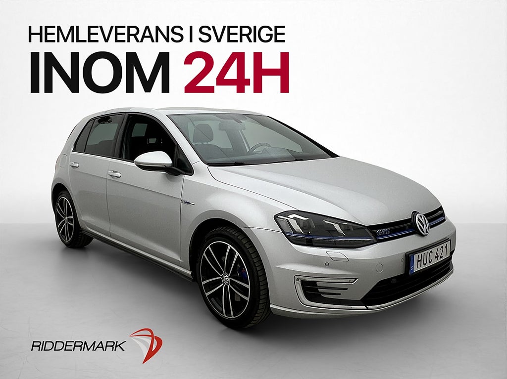 Volkswagen Golf GTE 204hk Plug-In Dragkrok Kamera CarPlay